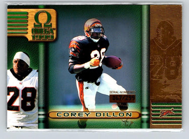1999 Pacific Omega #51 Corey Dillon Gold #/299 F25