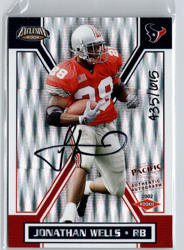 2002 Pacific Exclusive #194 Jonathan Wells #/615 F25