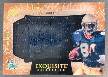 2014 Upper Deck Exquisite Collection #DJ-BT Tim Brown Fabric Dimensions D27