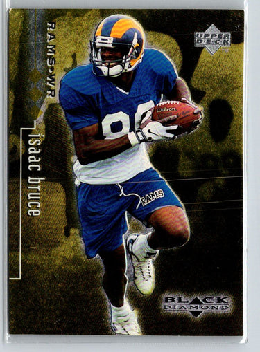 1998 Upper Deck Black Diamond Rookie Edition #71 Isaac Bruce Triple #/1500 F27