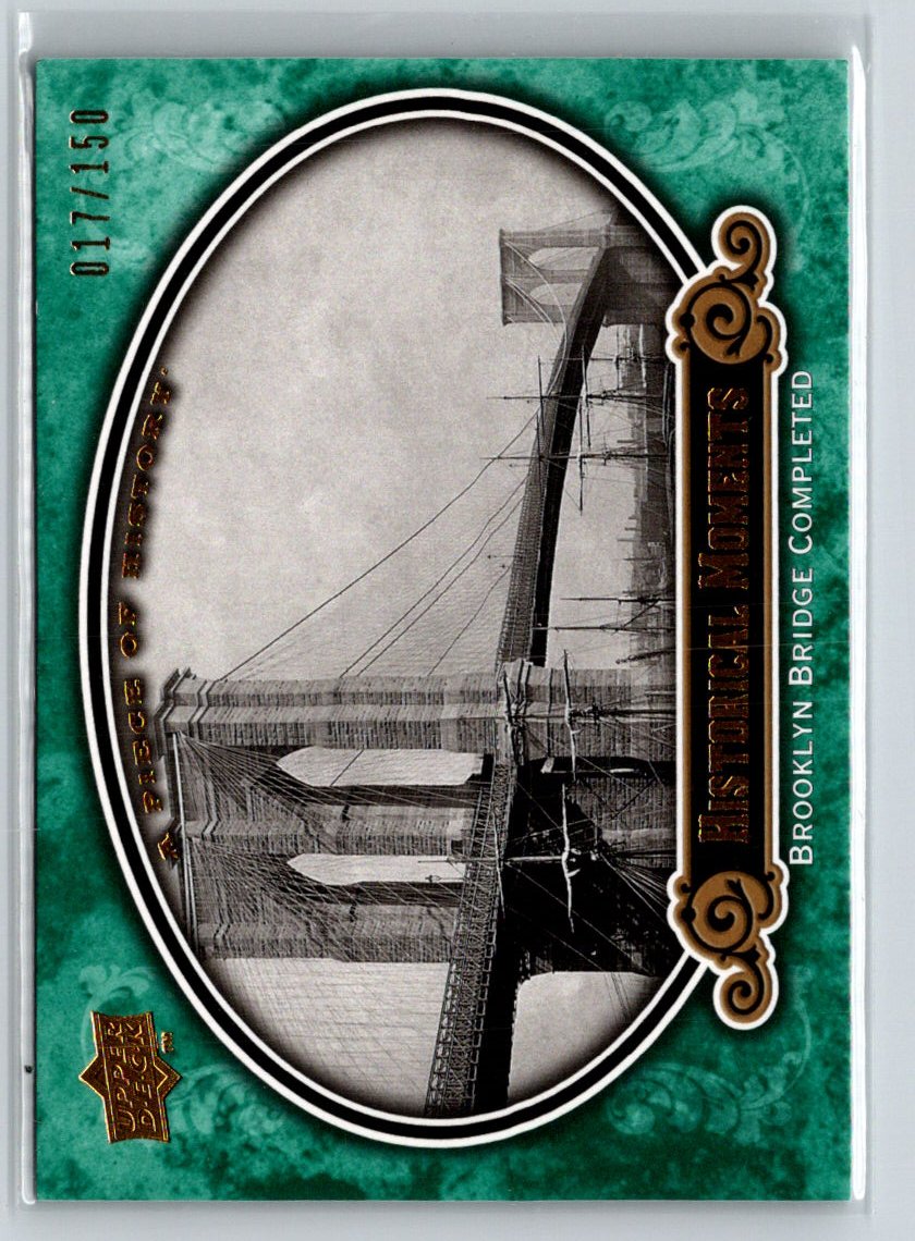 2009 Upper Deck A Piece of History Brooklyn Bridge Green #/150 F27