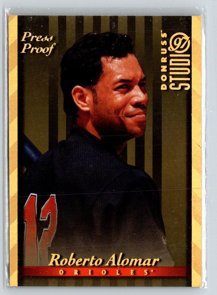 1997 Studio #95 Roberto Alomar Press Proofs Gold F27