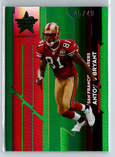 2006 Leaf Rookies & Stars #88 Antonio Bryant Longevity Gold #/49 F28