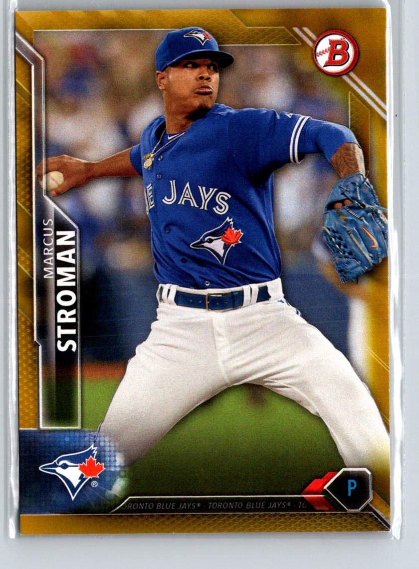 2016 Bowman #113 Marcus Stroman Gold #/50 F29