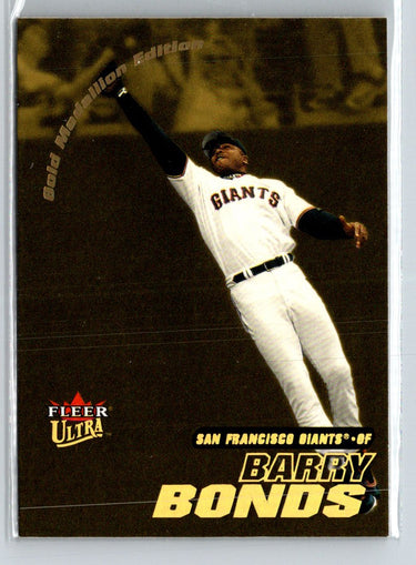 2001 Ultra #182G Barry Bonds Gold Medallion F29