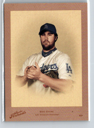 2005 Donruss Studio #SP-89 Eric Gagne Portraits Certified Materials Red #/35 F29