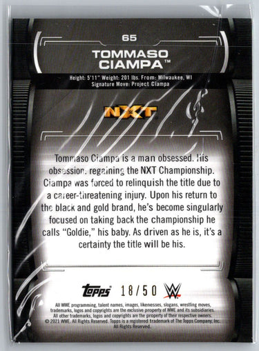 2021 Topps WWE Undisputed #65 Tommaso Ciampa Green #/50 F30