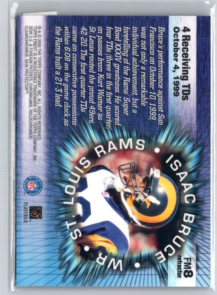 2000 Finest #FM8 Isaac Bruce Finest Moments Refractors F30