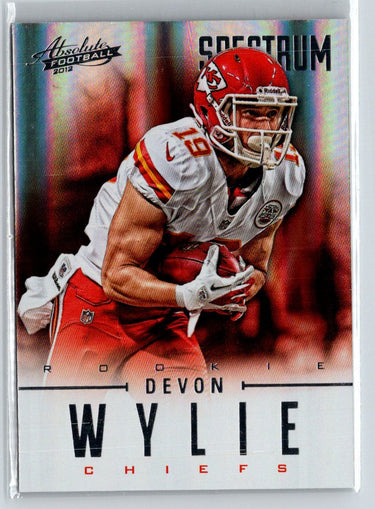 2012 Panini Absolute #128 Devon Wylie Spectrum Silver #/50 F30