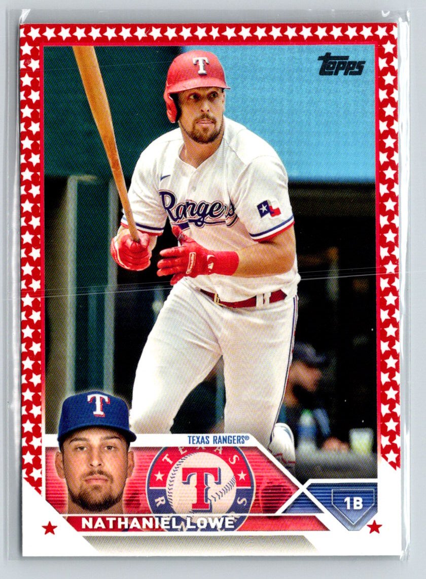 2023 Topps #124 Nathaniel Lowe Independence Day #/76 F31