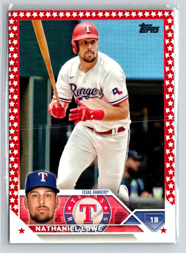 2023 Topps #124 Nathaniel Lowe Independence Day #/76 F31
