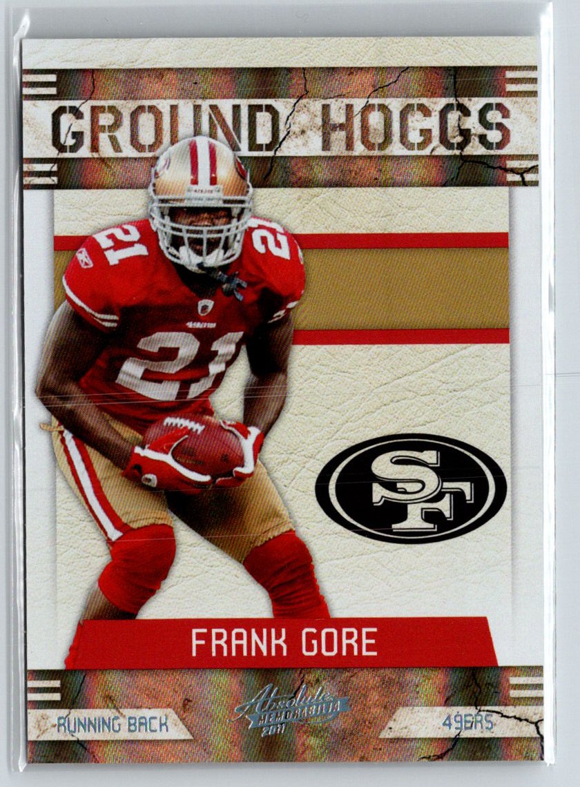2011 Panini Absolute Memorabilia #16 Frank Gore Ground Hoggs Spectrum #/100 F31