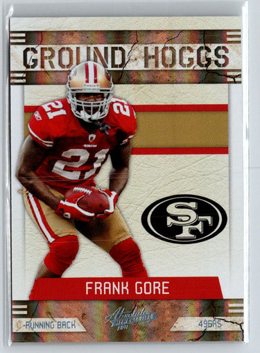 2011 Panini Absolute Memorabilia #16 Frank Gore Ground Hoggs Spectrum #/100 F31