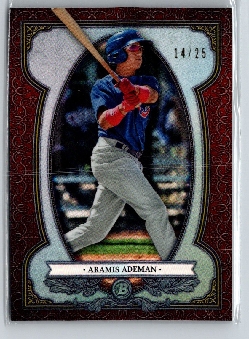 2019 Bowman Aramis Ademan Bowman Sterling Continuity Orange Refractors /25 F32