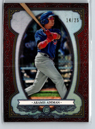 2019 Bowman Aramis Ademan Bowman Sterling Continuity Orange Refractors /25 F32