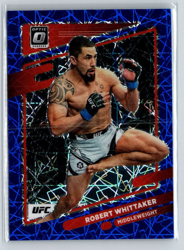 2022 Donruss Optic UFC #16 Robert Whittaker Blue Velocity F32