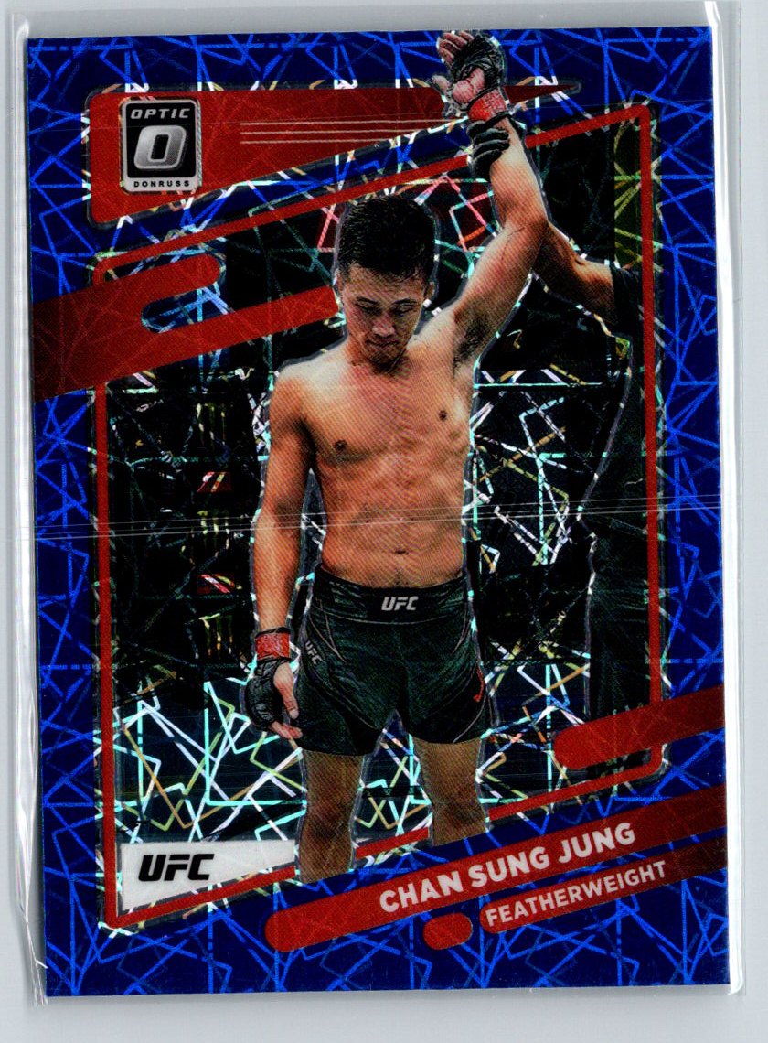 2022 Donruss Optic UFC #78 Chan Sung Jung Blue Velocity F32
