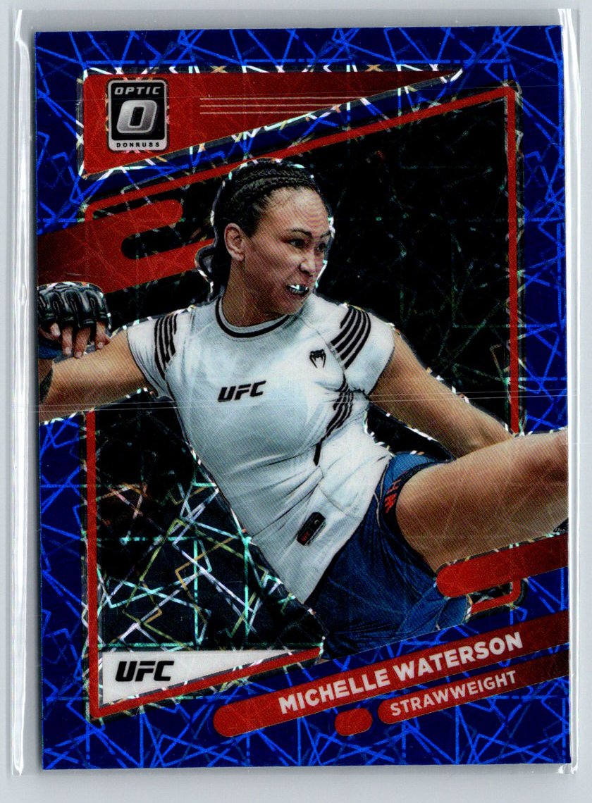 2022 Donruss Optic UFC #89 Michelle Waterson Blue Velocity F33