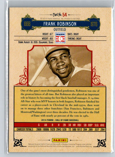 2014 Hall of Fame 75th Year Anniversary Red Frame Blue Frank Robinson /25 F33