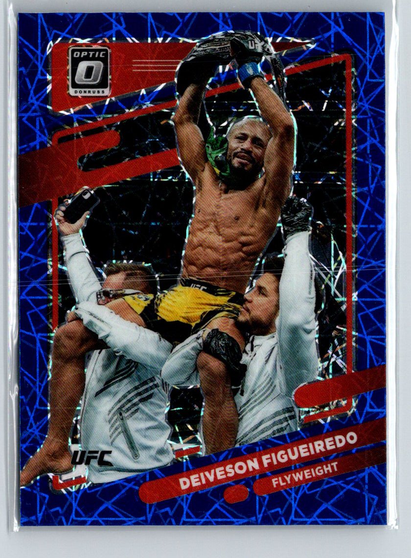 2022 Donruss Optic UFC #4 Deiveson Figueiredo Blue Velocity F33