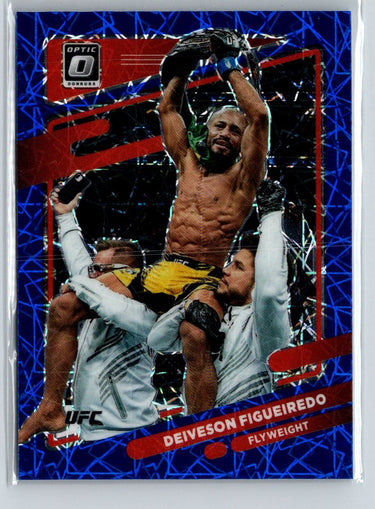 2022 Donruss Optic UFC #4 Deiveson Figueiredo Blue Velocity F33