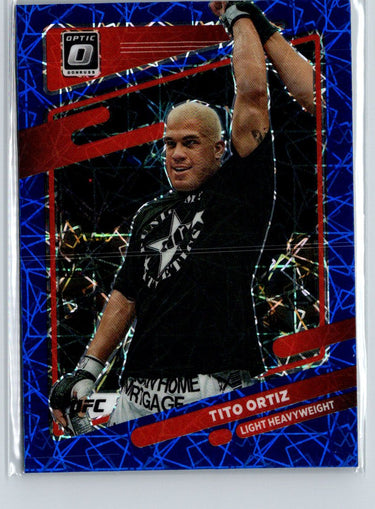 2022 Donruss Optic UFC #7 Tito Ortiz Blue Velocity F33