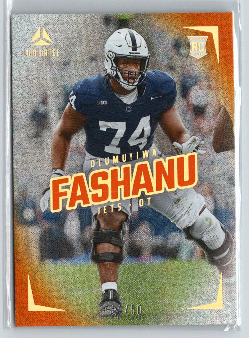 2024 Panini Luminance #114 Olumuyiwa Fashanu Orange #/50 F36