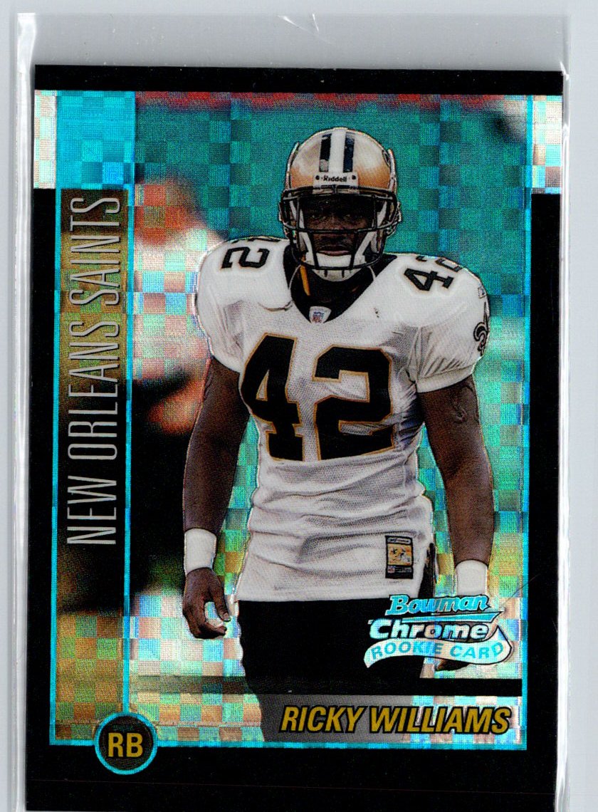 2002 Bowman Chrome #203 Ricky Williams Xfractors #/250 F37
