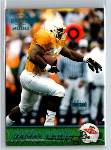 2000 Pacific #425 Jamal Lewis Platinum Blue Draft Picks #/399 F38