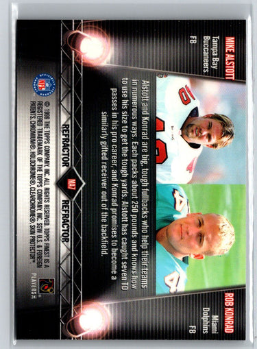 1999 Topps Finest Main Attractions Refractor Mike Alstott Rob Konrad #MA7 F38