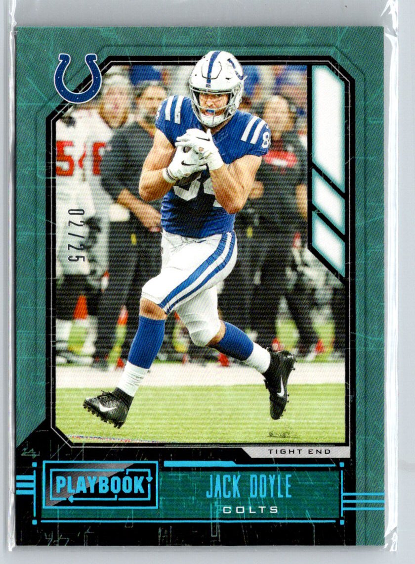 2020 Panini Playbook #19 Jack Doyle Platinum #/25 F38