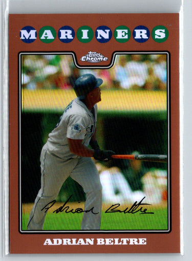 2008 Topps Chrome #59 Adrian Beltre Copper Refractors #/599 F39