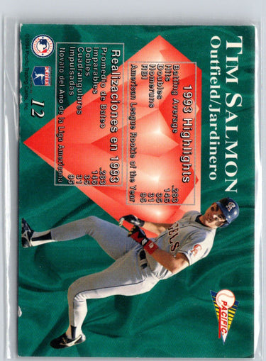 1994 Pacific #12 Tim Salmon Silver Prisms Circular F40