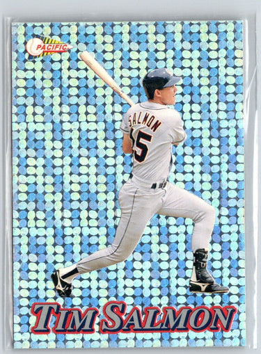 1994 Pacific #12 Tim Salmon Silver Prisms Circular F40