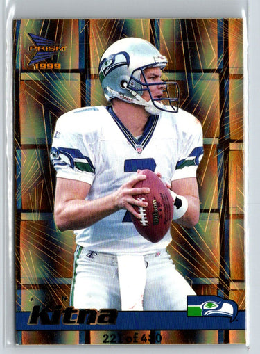 1999 Pacific Prism #134 Jon Kitna Holographic Gold #/480 F40