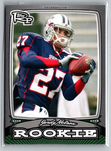 2008 Topps Rookie Progression #PR-JN Jordy Nelson Rookies Silver #/299 F41