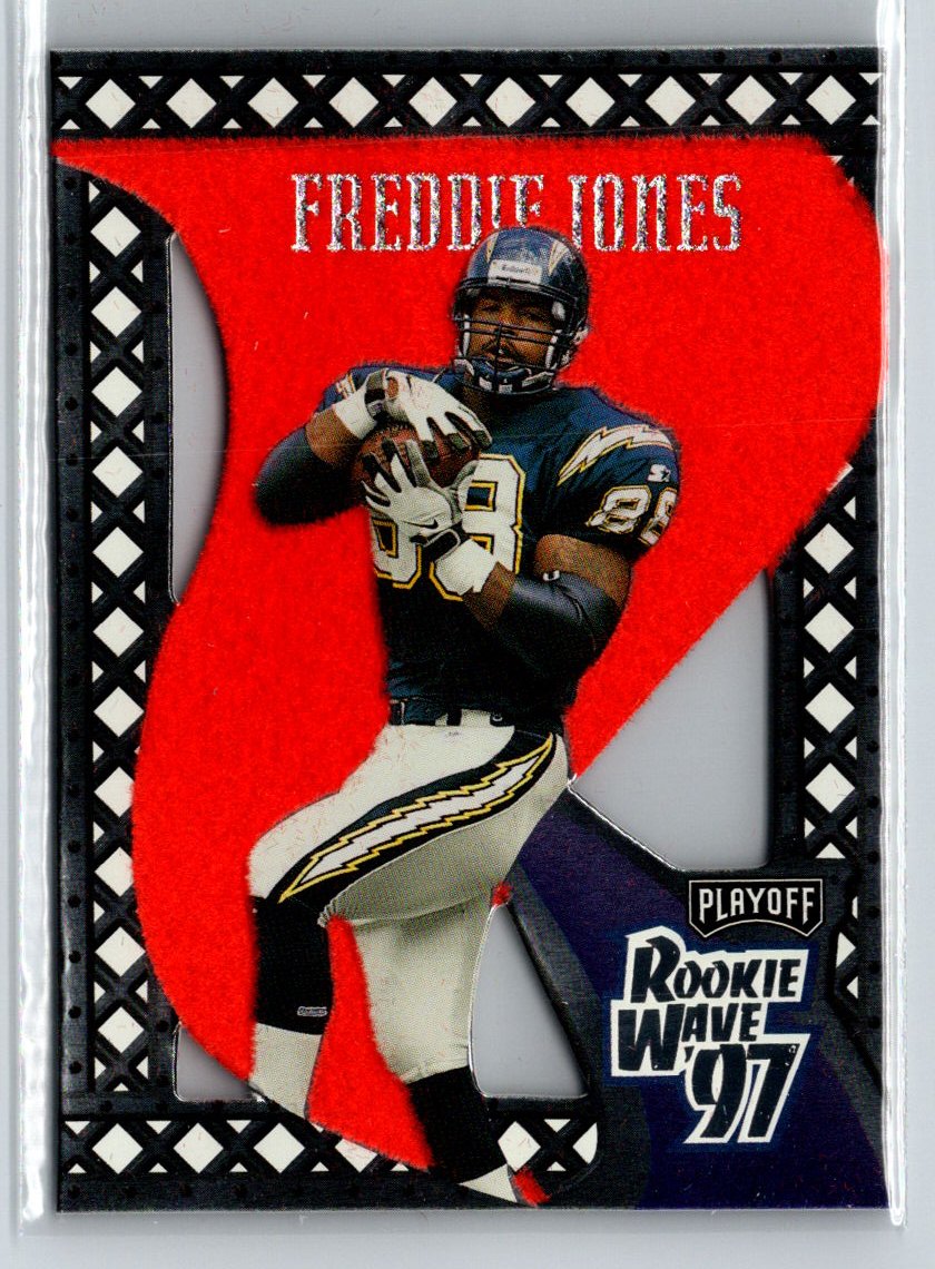 1997 Playoff Contenders #11 Freddie Jones Rookie Wave Pennants Orange Felt F42