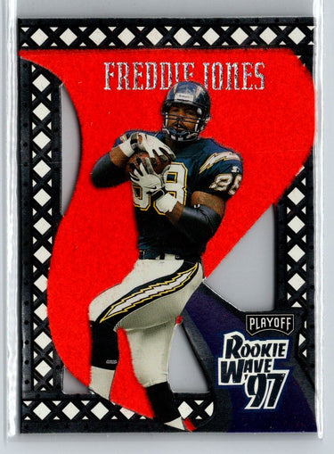 1997 Playoff Contenders #11 Freddie Jones Rookie Wave Pennants Orange Felt F42