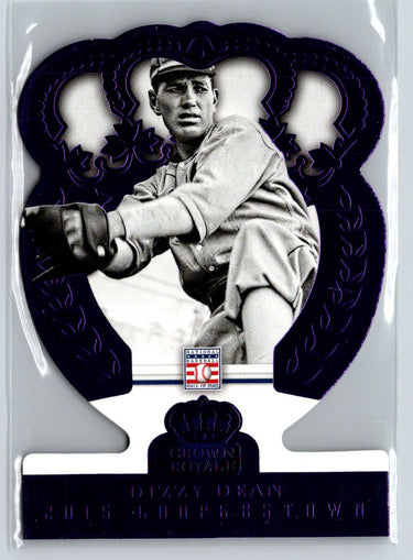 2015 Panini Cooperstown #24 Dizzy Dean HOF Crown Royale Die Cut Purple #/50 F42