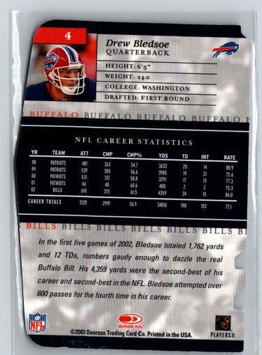 2003 Donruss Elite #4 Drew Bledsoe Aspirations #/89 F42