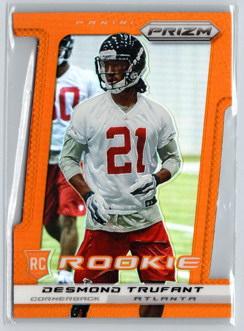 2013 Panini Prizm #229 Desmond Trufant Prizms Orange Die Cut #/50 F43