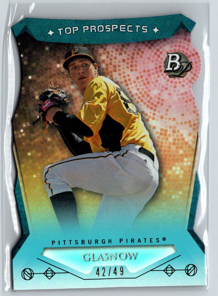 2014 Bowman Platinum Tyler Glasnow Prospects Die Cuts Blue Refractors /49 F43