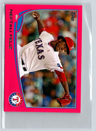 2013 Topps Mini #30 Neftali Feliz Pink #/25 F43