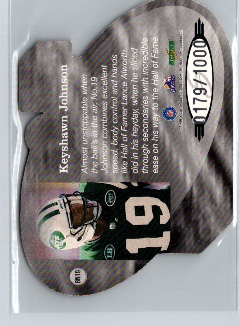 1999 Score Supplemental #BN19 Keyshawn Johnson Behind the Numbers #/1000 F44