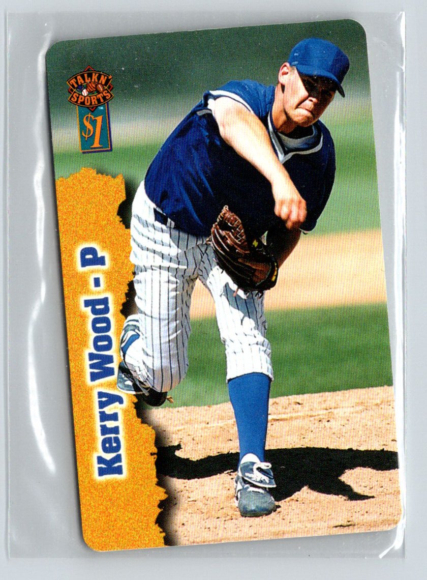 1997 Score Board Talk N' Sports #44 Kerry Wood Phone Cards $1 F44