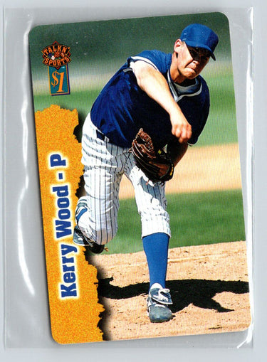 1997 Score Board Talk N' Sports #44 Kerry Wood Phone Cards $1 F44
