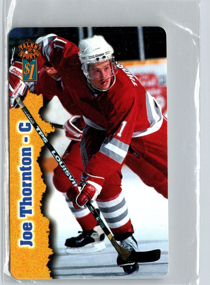 1997 Score Board Talk N' Sports #50 Joe Thornton Phone Cards $1 F44