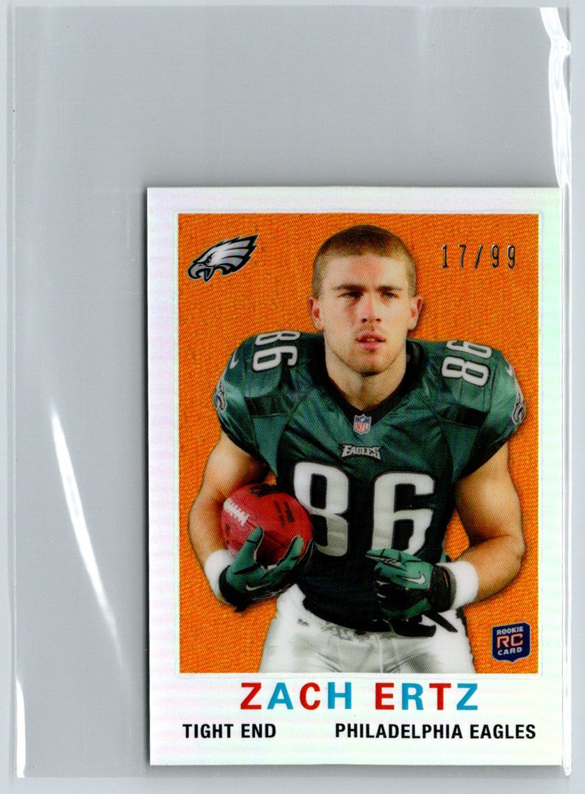 2013 Topps Chrome #6 Zach Ertz 1959 Minis Refractors #/99 F44