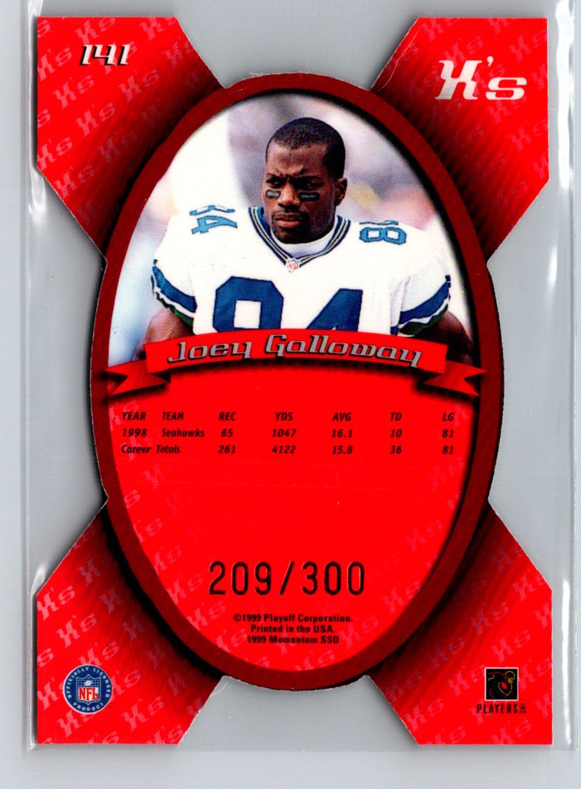 1999 Playoff Momentum SSD #141 Joey Galloway X's #/300 F44
