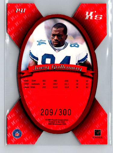 1999 Playoff Momentum SSD #141 Joey Galloway X's #/300 F44